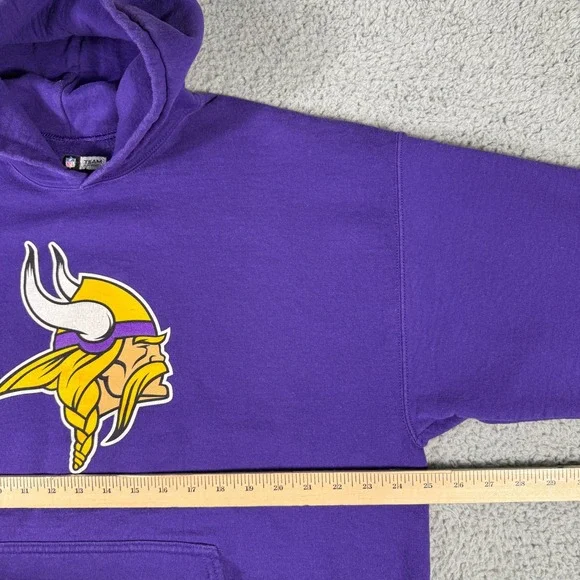 Minnesota Vikings Hoodie Size XL Purple NFL Team AppareL Logo - Picture 4 of 6